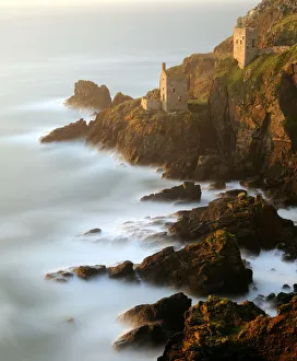 Ruined tin mineshafts at Botallack Head, near St Just, Cornwall, UK. September 2009 Ruined tin mineshafts at Botallack Head, near St Just, Cornwall, UK. September 2009