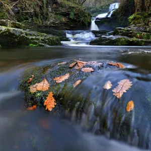 Sgwd Isaf Clun-gwyn waterfall and rapids. Ystradfellte, Brecon Beacons National Park Sgwd Isaf Clun-gwyn waterfall and rapids. Ystradfellte, Brecon Beacons National Park