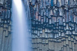 Svartifoss waterfall, Skaftafell National Park, Iceland, February Svartifoss waterfall, Skaftafell National Park, Iceland, February