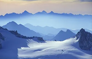 View of the Alps from the Aiguille du Midi, Mont Blanc, near Chamonix, Savoie, France View of the Alps from the Aiguille du Midi, Mont Blanc, near Chamonix, Savoie, France