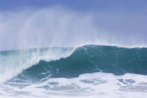 Images Dated 11th February 2007: Wave rolling into Saligo Bay, Islay, Argyll, Scotland, UK. February