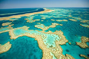 Whitsunday Islands, aerial view, Great Barrier Coral Reef, Queensland, Australia, October 2011 Whitsunday Islands, aerial view, Great Barrier Coral Reef, Queensland, Australia, October 2011