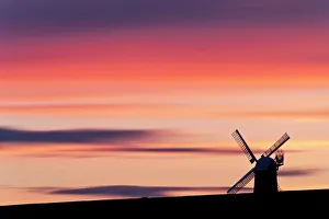 Wilton Windmill silhouetted against sunset. Near Marlborough, Wiltshire, UK, May 2011 Wilton Windmill silhouetted against sunset. Near Marlborough, Wiltshire, UK, May 2011
