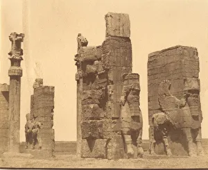 Metropolitan Museum Artwork Prints: (15) [Gate of all Nations, Persepolis, Fars], 1840s-60s. Creator: Luigi Pesce