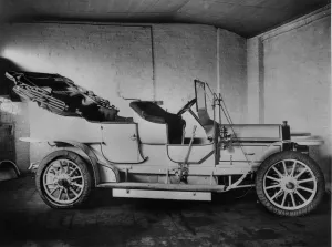Edwardian Era Transport Prints: 1908 Nagant - Hobson. Creator: Unknown