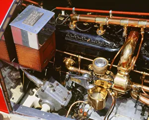 Classic Car Engines Prints: 1912 Rolls Royce Silver Ghost
