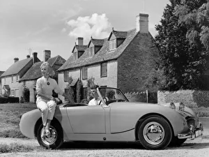 1958 Austin - Healey Frogeye Sprite. Creator: Unknown 1958 Austin - Healey Frogeye Sprite. Creator: Unknown