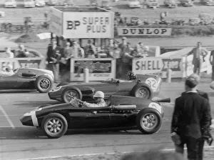 Graham Hill Prints: 1959 Stirling Moss in Cooper Borgward Print