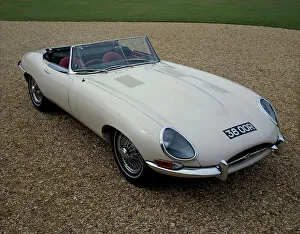 Vintage Sports Car Prints: 1962 Jaguar E Type 3.8
