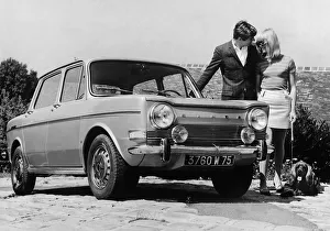 Classic French Automobiles Prints: 1968 Simca 1000 Special. Creator: Unknown