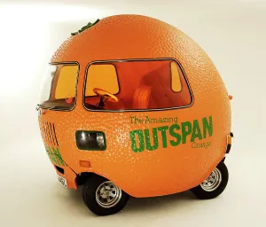 Vintage Mini Cooper Models Prints: 1972 Mini Outspan Orange