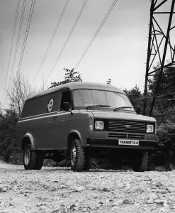 Black And White Transport Prints: 1983 Ford Transit 4x4. Creator: Unknown