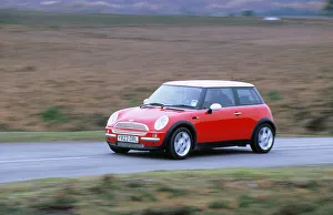 Vintage Automobile Transportation Prints: 2001 Mini Cooper