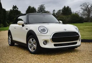 Classic Car Transport Prints: 2019 Mini Cooper Convertible. Creator: Unknown