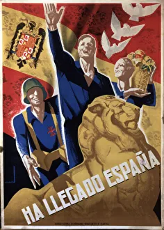 Vintage Propaganda Print: "Spain Has Arrived"
