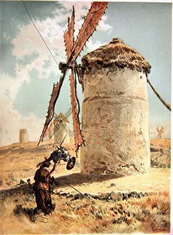 Don Quixote Windmills Prints: 2684768