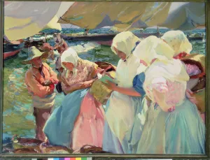 Impressionist Women by the Water Print