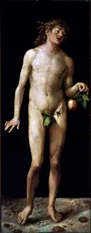 Renaissance Male Figure Print: Allegorical Representation
