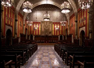 Gothic Hall Interior Print