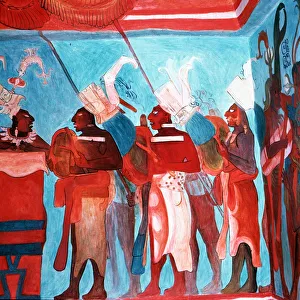 Ancient Egyptian Procession Fresco Print