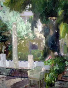 Impressionist Garden Scene Prints: 2686809