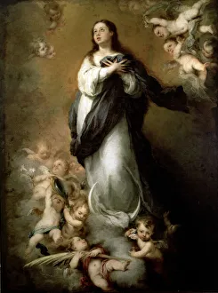 Classical Painting of the Immaculate Conception Print