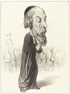 Black And White Art Gallery Prints: A. Fred. Pierre comte de Falloux, 1849. Creator: Honore Daumier