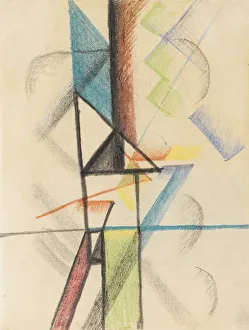 August Macke's Abstract Forms V, 1913 Print
