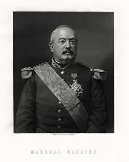 Achille Francois Bazaine, marshal of France, 19th century.Artist: W Holl Achille Francois Bazaine, marshal of France, 19th century.Artist: W Holl