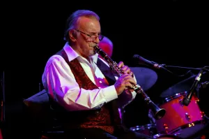 Prints of Acker Bilk, Dorking Halls, Dorking, Surrey, 2012 Music Prints: Acker Bilk at Dorking Halls, Print 2012