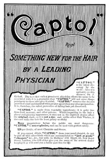 Black And White Prints: Advertisement for Captol, 1898. Creator: Unknown