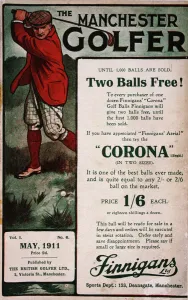 Advertisement on the cover of The Manchester Golfer, British, May 1911 Advertisement on the cover of The Manchester Golfer, British, May 1911