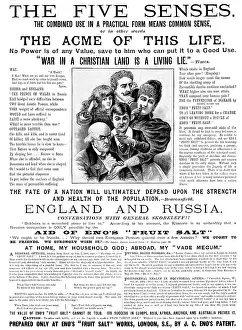 British Healthcare History Prints: Advertisement for Eno's 'Fruit Salt'