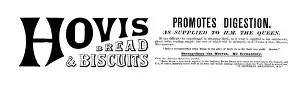Illustrated London News Ad Prints: Advertisement for Hovis Bread & Biscuits, 1895. Creator: Unknown