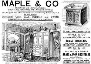 Black And White Ad Illustration Prints: Advertisement for Maple & Co. 1898. Creator: Unknown