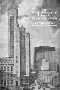 Advertisement for Watermans Ideal Founain Pen, 1908-1909 Advertisement for Watermans Ideal Founain Pen, 1908-1909