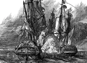 Admiral George Anson in the Centurion taking a Spanish galleon off the Philippines, 1743 Admiral George Anson in the Centurion taking a Spanish galleon off the Philippines, 1743