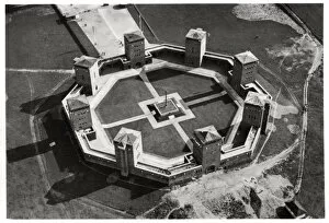 Poland Collection: Aerial view of the Tannenberg Memorial, near Olsztynek, Poland, from a Zeppelin, c1931 (1933)