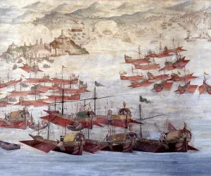 Aid of Tunisia and Ceuta, 1578, fresco in the Palace of Santa Cruz Aid of Tunisia and Ceuta, 1578, fresco in the Palace of Santa Cruz