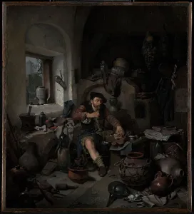 Alchemist Artwork Prints: The Alchemist, 1663. Creator: Cornelis Bega