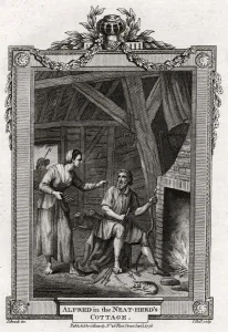 Alfred in the Neat-Herds Cottage, 1776. Artist: I Hall Alfred in the Neat-Herds Cottage, 1776. Artist: I Hall