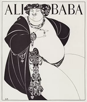 Ali Baba And The Forty Thieves Collection: Ali Baba, Cover Design for a proposed edition of The Forty Thieves, 1897
