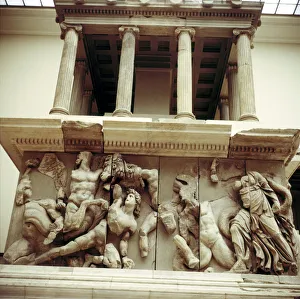 Detail of the Altar of Zeus Print