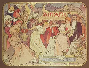 Amants Collection: Amants a comedy at the Theatre de la Renaissance, 1895