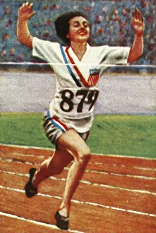 American athlete Betty Robinson, winner of the womens 100m, 1928. Creator: Unknown American athlete Betty Robinson, winner of the womens 100m, 1928. Creator: Unknown
