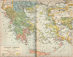 Ancient Greece Map Prints: Ancient Greece, c1901, (1902)