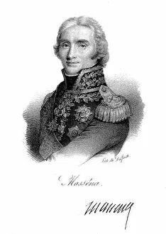 Andre Massena Collection: Andre Massena, French soldier, c1820. Artist: Delpech