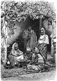 An Arab family of Tlemcen, Algeria, c1890. Artist: Bertrand An Arab family of Tlemcen, Algeria, c1890. Artist: Bertrand