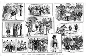 Argyll And Sutherland Highlanders Prints: The Argyll and Sutherland Highlanders at Ceylon, 1835, 1886. Creator: H Hammal