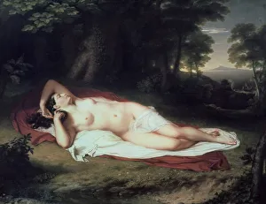 Ariadne Asleep on the Island of Naxos, 1809-1814. Artist: John Vanderlyn Ariadne Asleep on the Island of Naxos, 1809-1814. Artist: John Vanderlyn